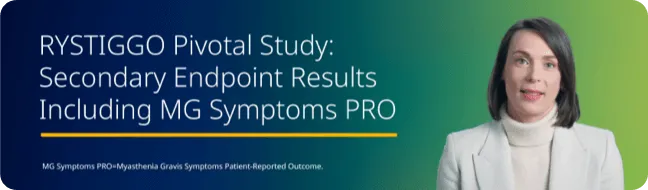 RYSTIGGO Pivotal Study: Secondary Endpoint Results Including MG Symptoms PRO