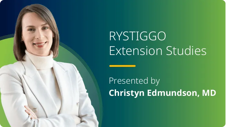 See a video that features Dr. Christyn Edmundson, an expert in gMG, discussing the RYSTIGGO extension studies that further evaluated the safety and efficacy of RYSTIGGO over time.